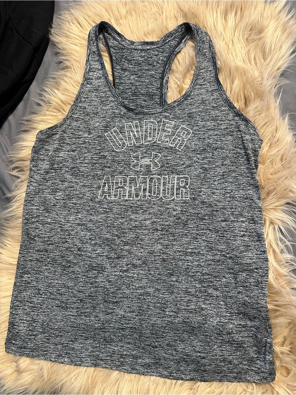 Under Armour Heather Gray Racerback Workout Tank